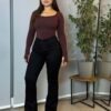 Jeans Flare PushUp Negro