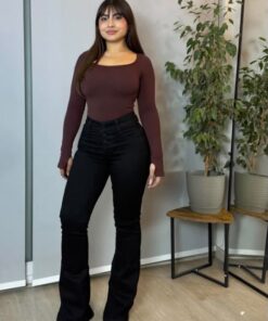 Jeans Flare PushUp Negro
