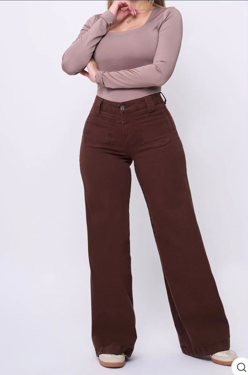 wide leg chocolate 1
